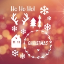Vinyl Sticker Weihnachten Set